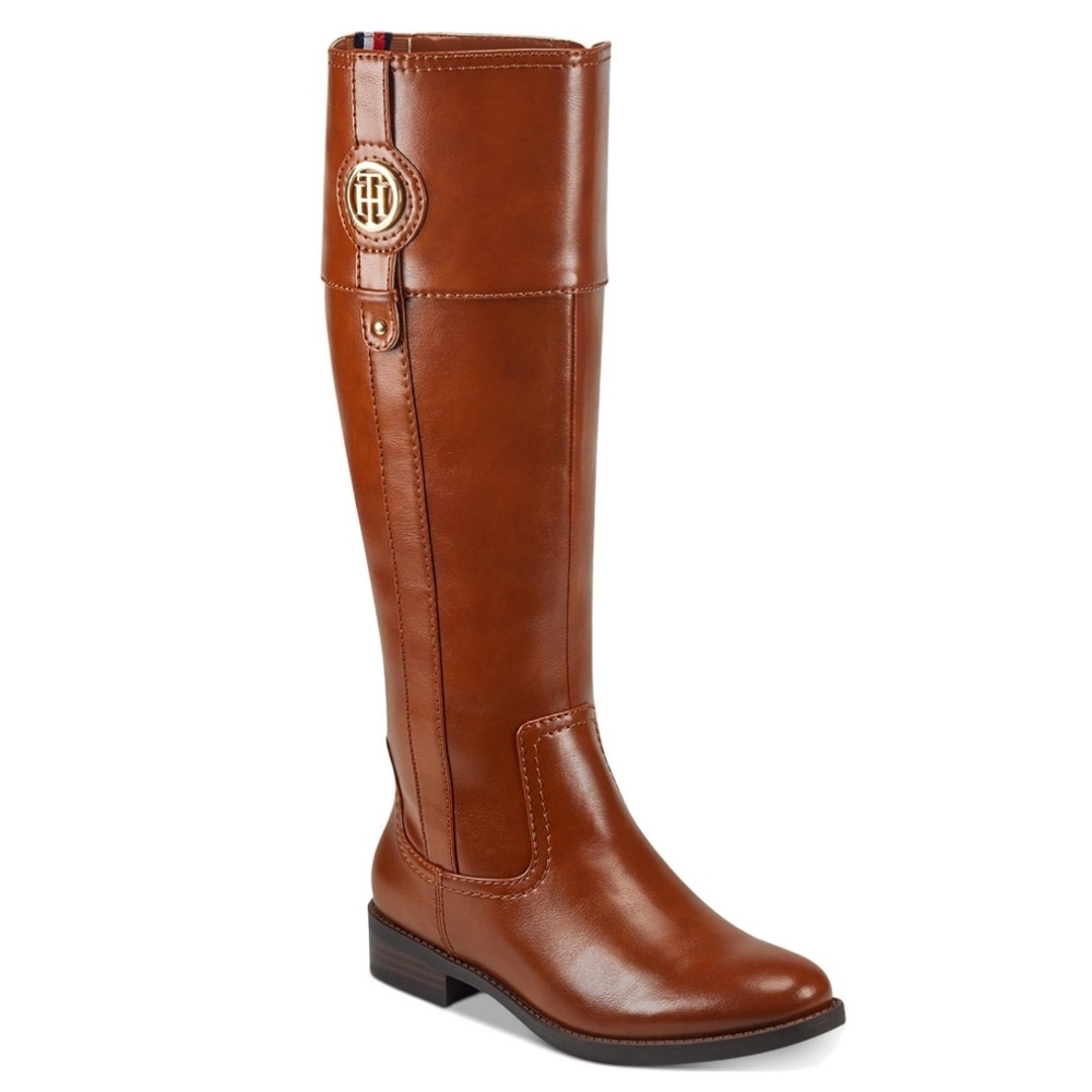 New Imina Riding Boot by Tommy Hilfiger, Medium Brown